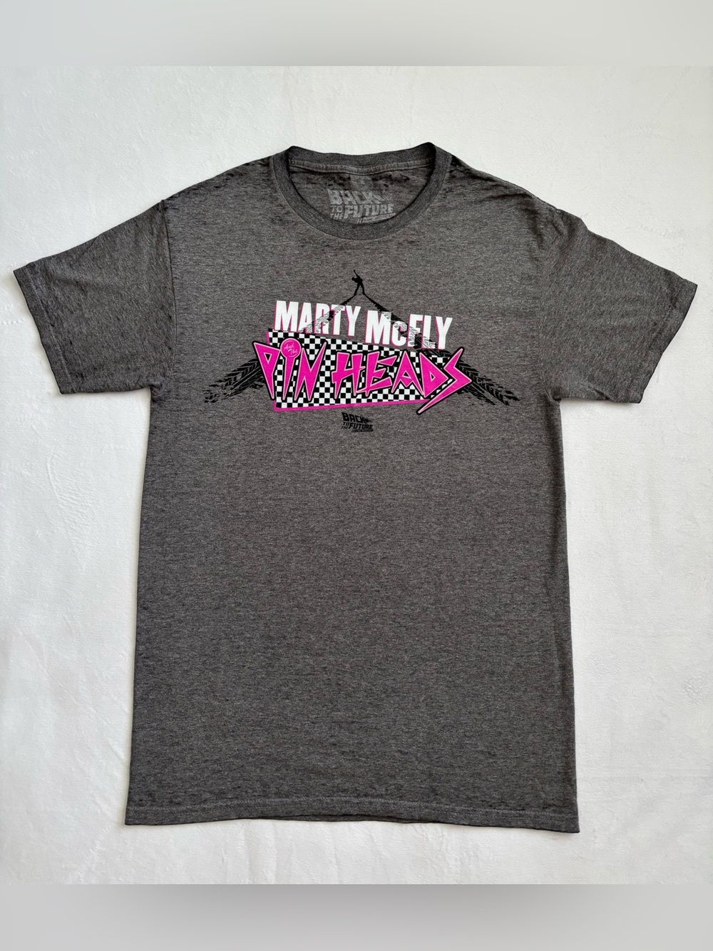 Back To The Future The Musical Marty McFly & The Pin Heads Tour T-Shirt Small